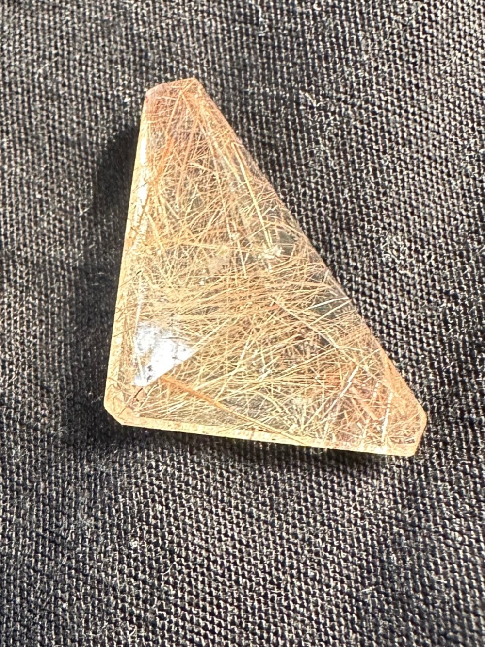 Cut Rutilated Quartz Stone - Picture 6 of 7